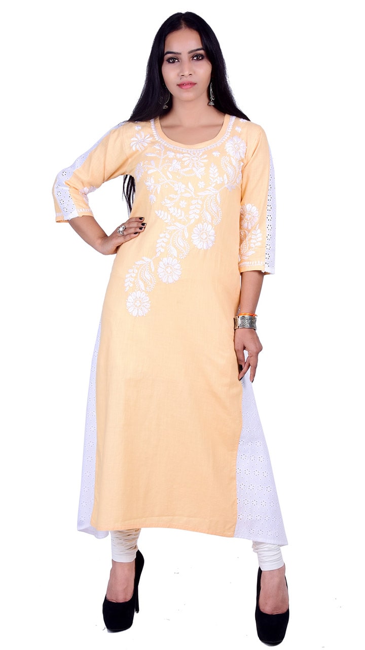 Light Weight Comfortable Soft Smooth And Breathable White Plain Kurti at  Best Price in New Delhi  Salim Traders